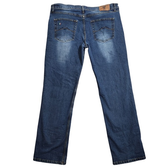 Unicorno‎ Uomo Italia Jeans Men's 38x30 Blue Denim Straight Leg Made in Italy - Picture 2 of 13
